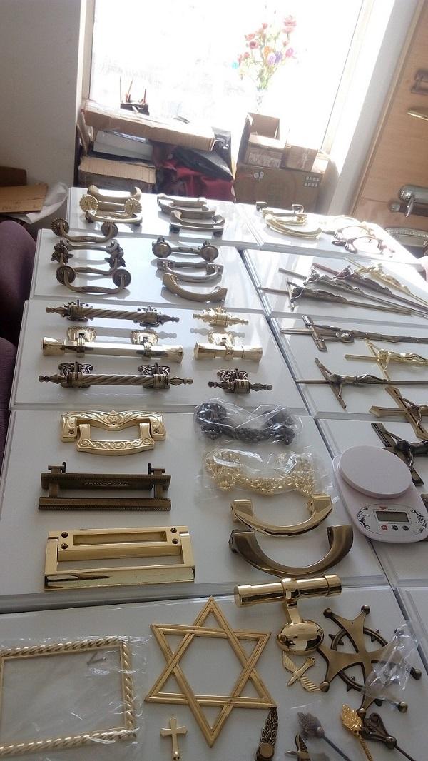 Zamak metal coffin hardware handle H022 high polished Bronze color zinc