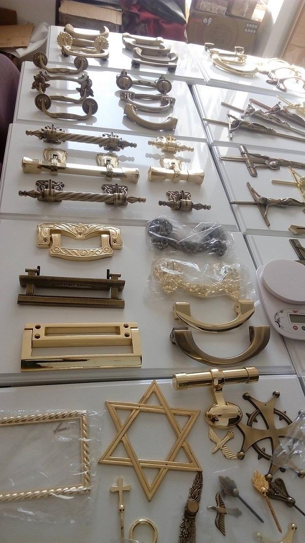 Zamak coffin handle by bult and nut metal casket hardware handle H007