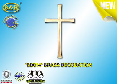 Ref .BD014 Brass Cross Tombstone Decoration Material Copper Alloy Brass Decoration