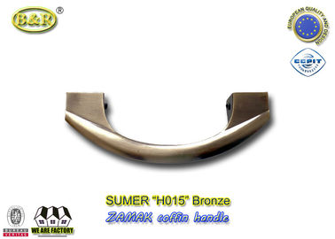17.5*6.5cm size polished and plated z Zamak Metal Coffin Handles H015 Italy quality antique bronze color