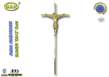 Gold color funeral cross decoration , ornamental cross D012 size 45*18cm