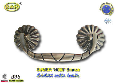 H029 metal coffin handleFuneral Accessories Hardware bronze color size 19.5*8.5cm