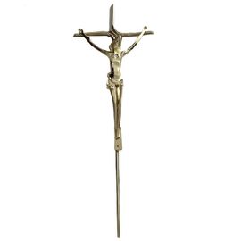 Spanish Coffin Zamak Cross And Crucifix D065 74×25.5 Cm With CCPIT Standard