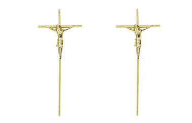 Funeral cross plastic cross crucifix DP008 for coffin decoration Plasticos cruces con cristo size 45*19cm