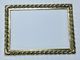 Photo Frame In Zamak Model No. F001 Gold Old Gold Bronze size 12*16.5cm zamak name plate frame