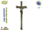 Coffin decoration zamak crucifix D056 bronze color size 39*15cm size