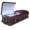 High Gloss Funeral Wooden Coffins With Glass Paulownia Casket 198*58*35 Cm