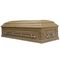 CIQ Certificate Funeral Coffin / Wood Caskets With Lining And Lid Lining
