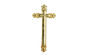 Golden Color Cross and Crucifix Funeral Decoration DP021