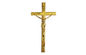 Zamak catholic crosses and crucifixes , wooden coffin decoration D006