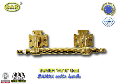 Dia. 20mm zinc alloy coffin handle H016 zamak coffin bar gold color Italy quality size 12.5*10 cm