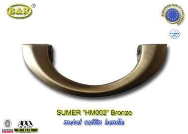 HM002 Metal Coffin Handles  Die Casting color antique bronze size 20*8 cm moon shape european design