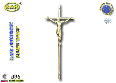 Size 37.5cm*14cm coffin decoration catholic plastic christ crucifixes Ref DP005 plasticos cruces con cristos