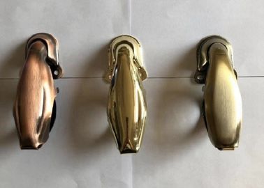 Gold Finish Metal Coffin Fittings / Bronze Coffin Handle D027 50*30*45MM