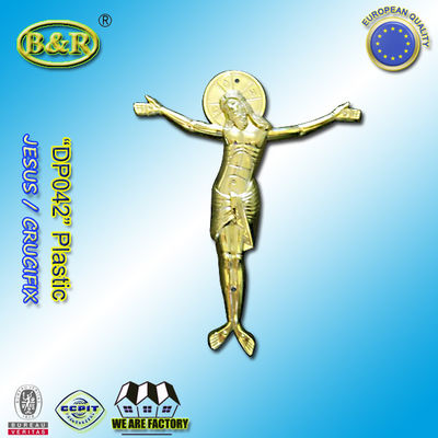 quality  Casket Plastic Decoration Coffin Lid Jesus Ref No DP042 size 22x26.5cm plastico cristo jesus factory