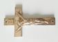Plastic Coffin Cross D049 Gold Antique Brass  zamak crucifix for coffin use 10.8*6.6cm