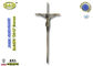Size 45*18cm Ref No D012 antique bronze color catholic cross and crucifix coffin decoration