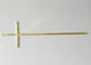 D046 Zamak Cross And Crucifix Coffin Lid Decoration Funeral Accessories gold color