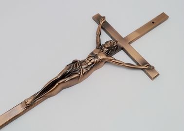 Ref No D018 Bronze color Zamak material cross and crucifix funeral accessories