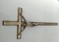 Adult Zinc Coffin Cross And Coffin Decoration D052 European Style 44*17.5cm zamak crucifix antique bronze color