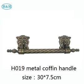 Zamak Coffins And Caskets Accessories Metal Casket Handles 30 * 7.5 Cm