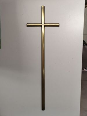 D017 57*16.5cm Gold Color Funeral Casket Cross