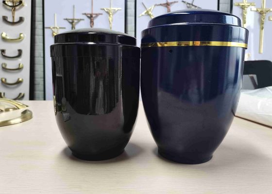 Size 26X18cm Customized CIQ Metal Cremation Urn For Human Ashes