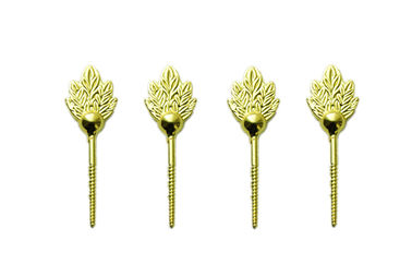 Brass color zamak leaf screw for coffin lid , coffin fittings D005