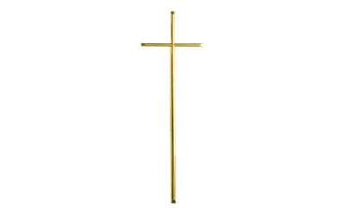 Antique brass gold color zamak crucifix cross , coffin fittings D017 metal coffin lid decoration size:  57 x 16.5 cm